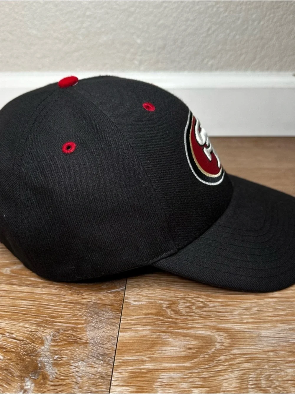 ‘47 Brand Wool Blend San Francisco 49ers Black Embroidered Cap Hat, OS